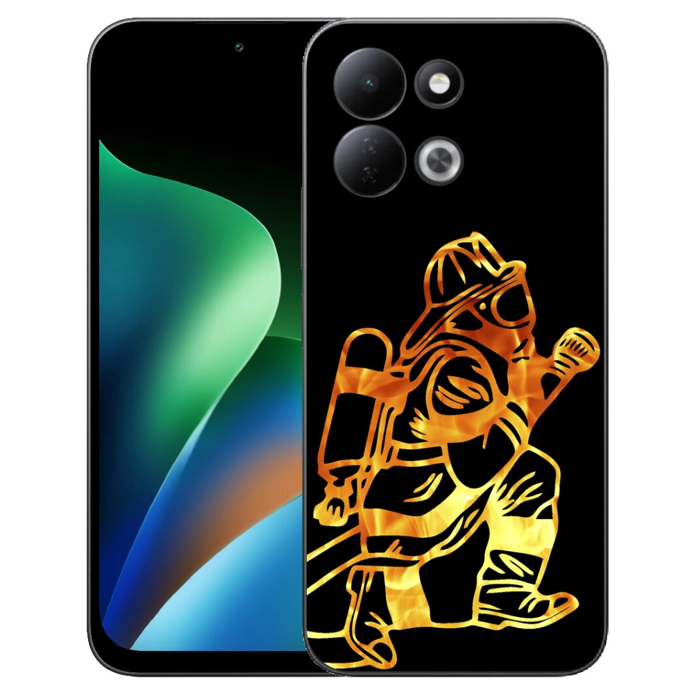 Gélový kryt mmCase na Xiaomi Redmi 17 4G/5G - hasič 1