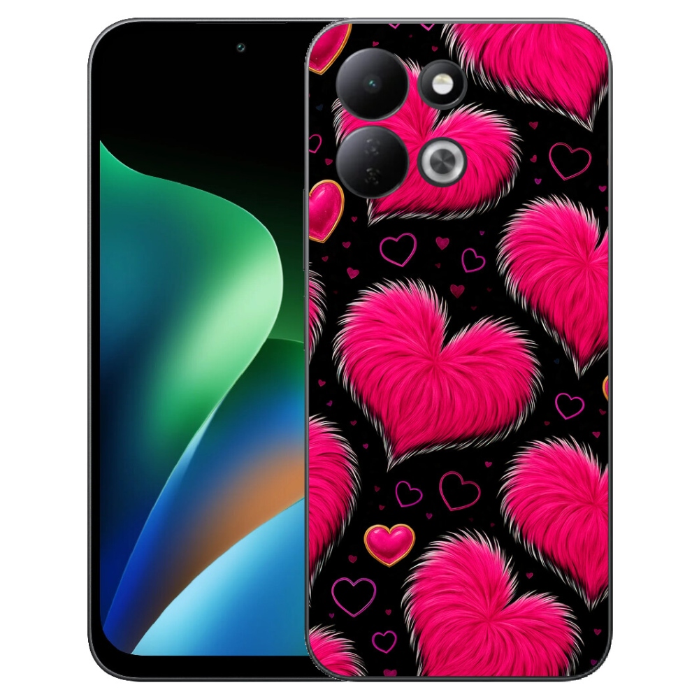 Gélový kryt mmCase na Xiaomi Redmi 17 4G/5G - hebké srdce