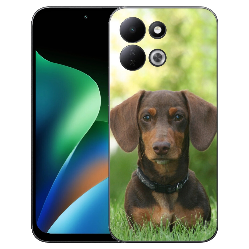 Gélový kryt mmCase na Xiaomi Redmi 17 4G/5G - hnedý jazvečík