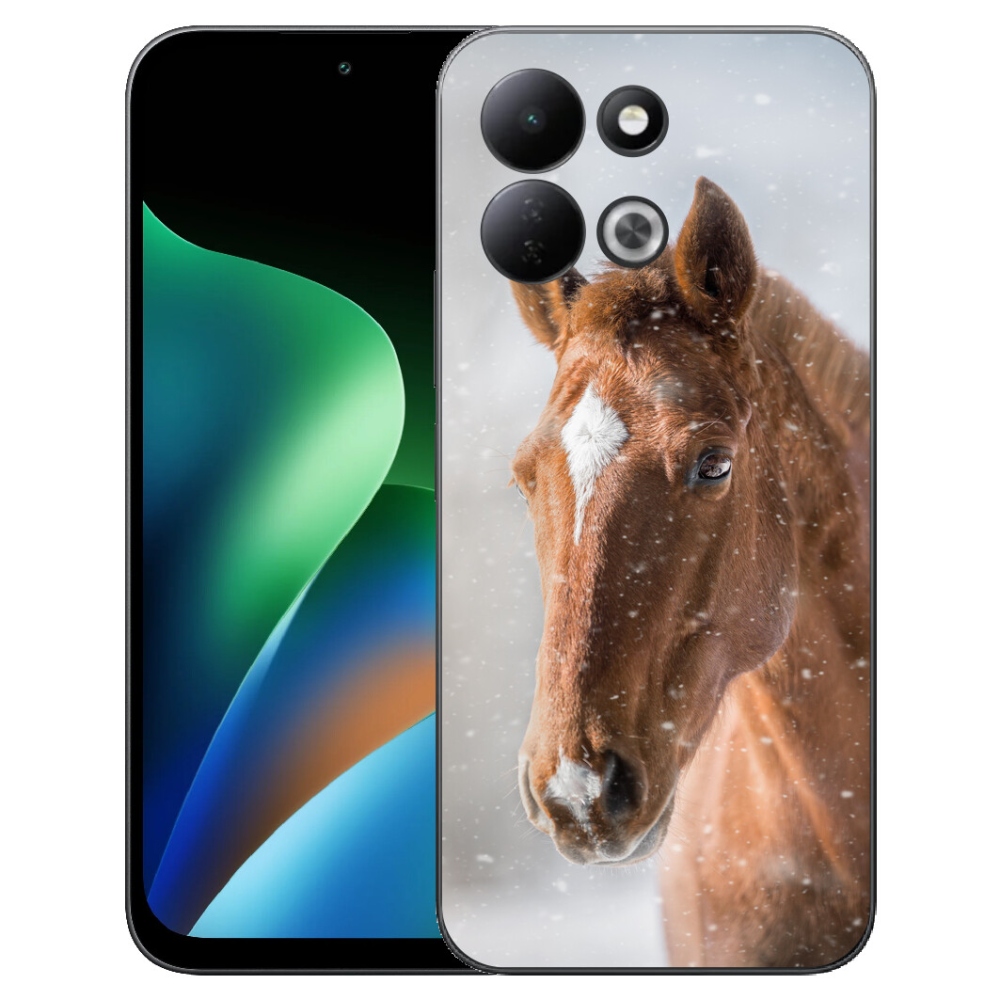 Gélový kryt mmCase na Xiaomi Redmi 17 4G/5G - hnedý kôň 2