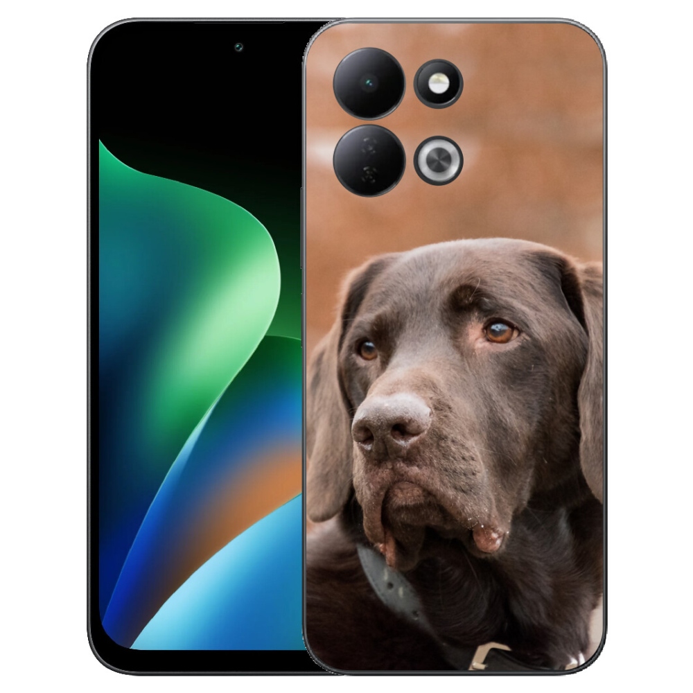Gélový kryt mmCase na Xiaomi Redmi 17 4G/5G - hnedý labrador