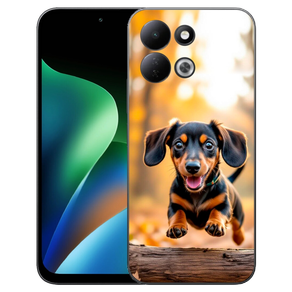Gélový kryt mmCase na Xiaomi Redmi 17 4G/5G - jazvečík 2