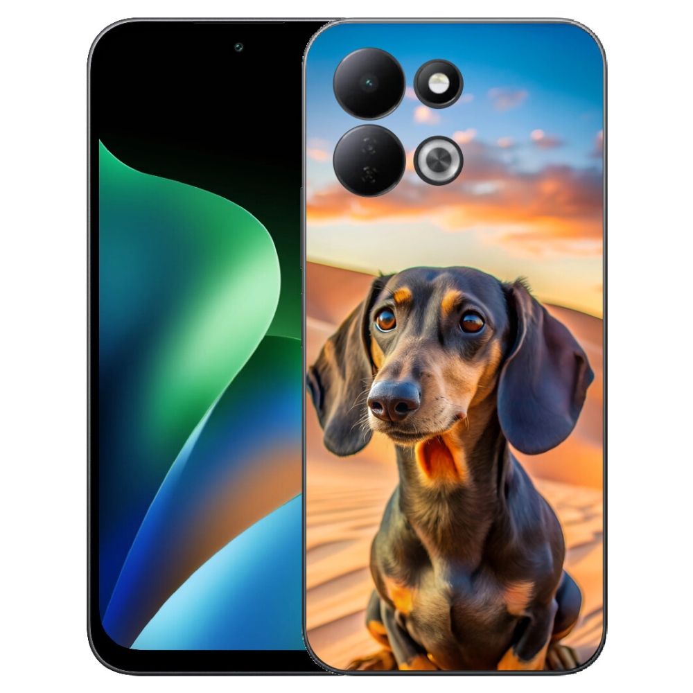 Gélový kryt mmCase na Xiaomi Redmi 17 4G/5G - jazvečík 3