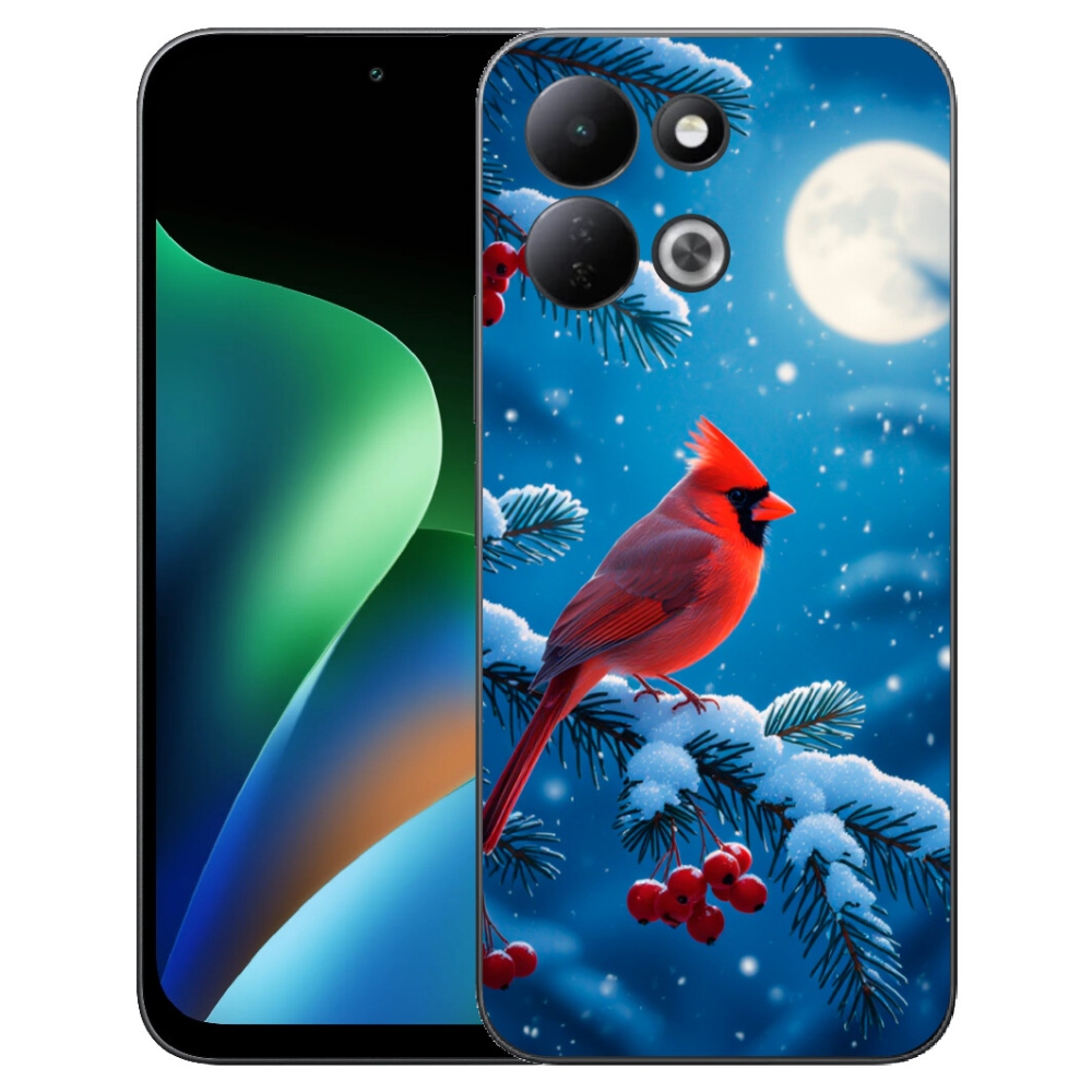 Gélový kryt mmCase na Xiaomi Redmi 17 4G/5G - kardinál červený