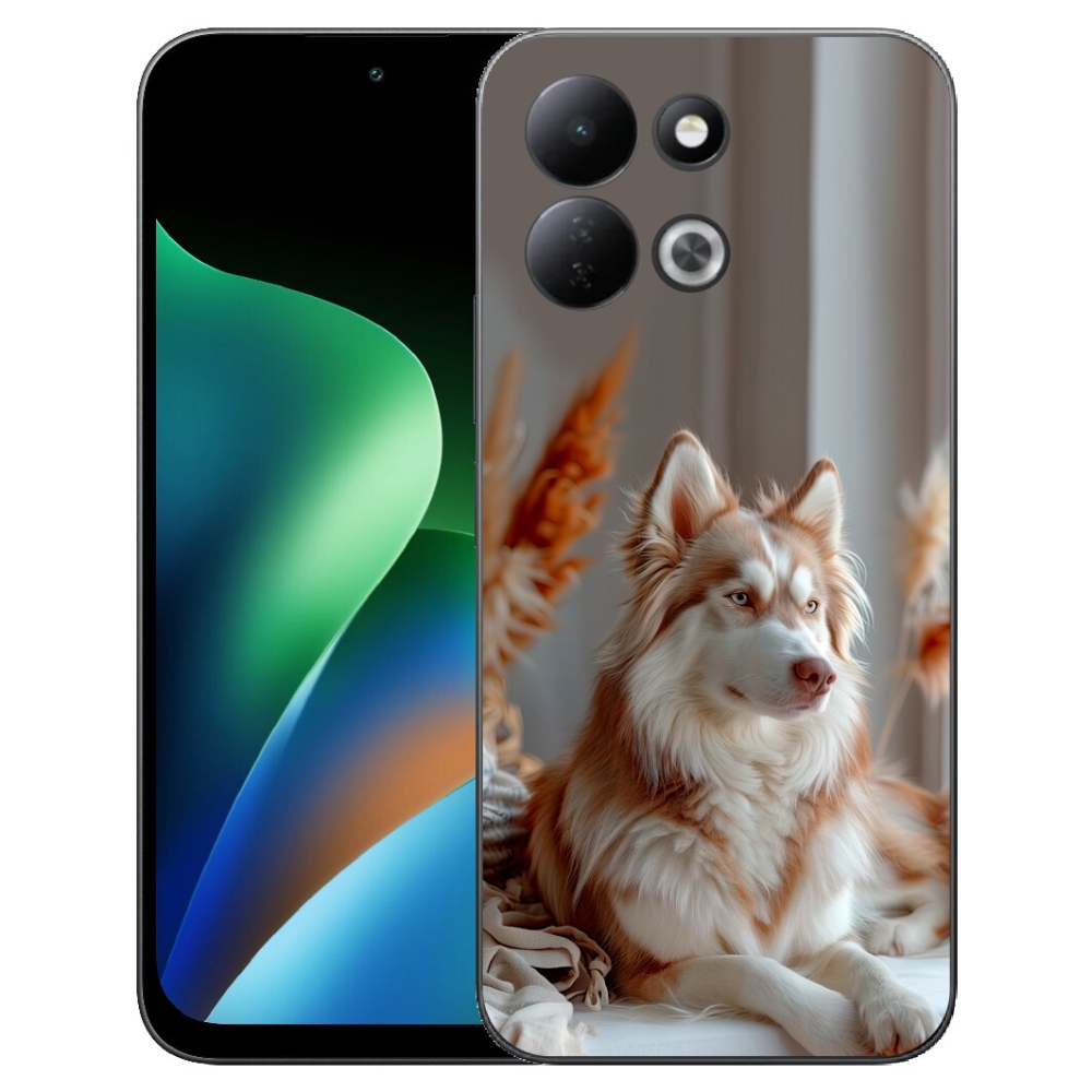Gélový kryt mmCase na Xiaomi Redmi 17 4G/5G - pokojný sibírsky husky