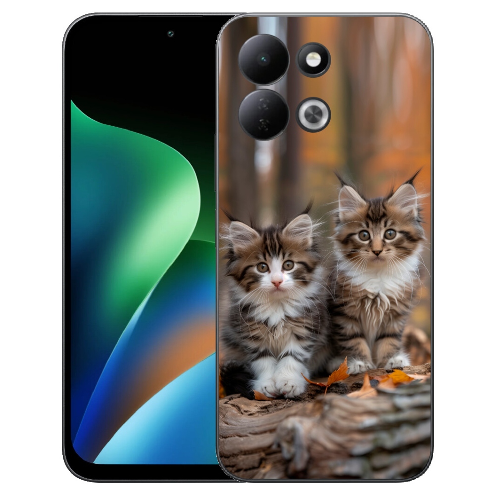Gélový kryt mmCase na Xiaomi Redmi 17 4G/5G - mačacie duo 3