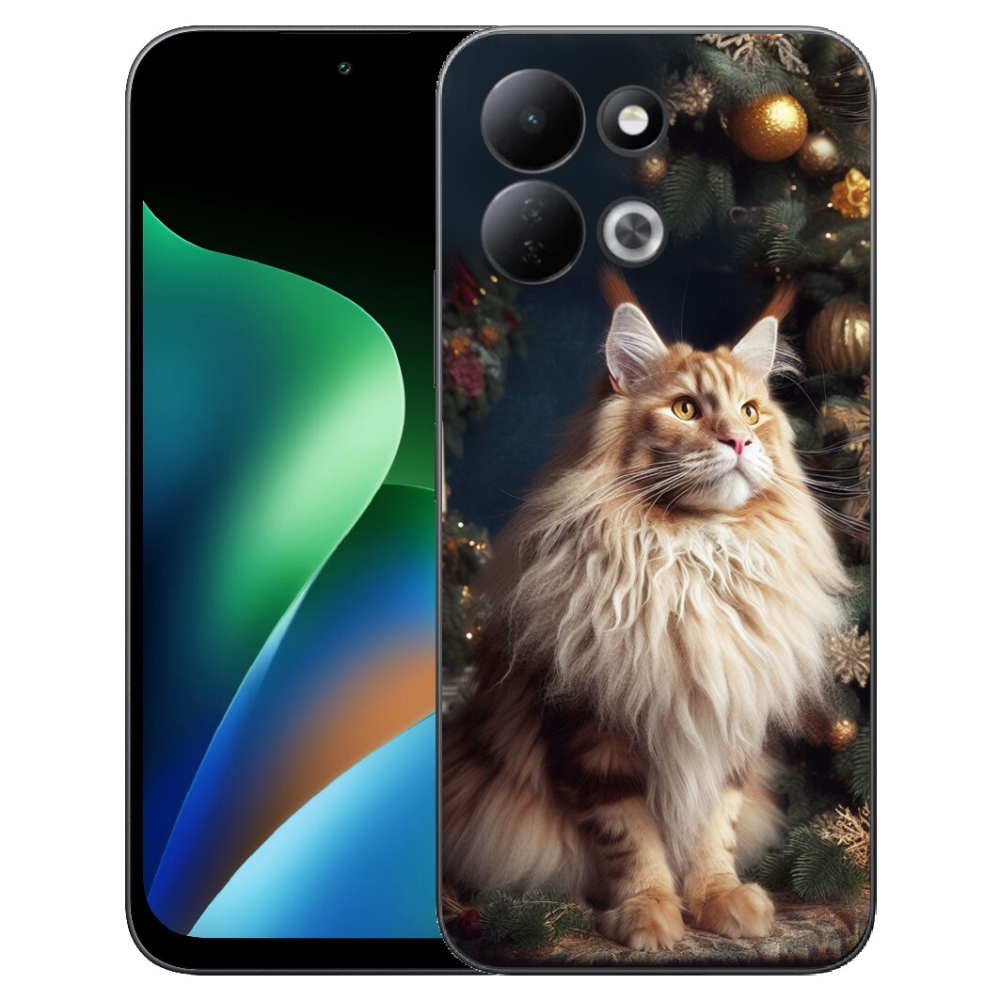 Gélový kryt mmCase na Xiaomi Redmi 17 4G/5G - mačka pri stromčeku