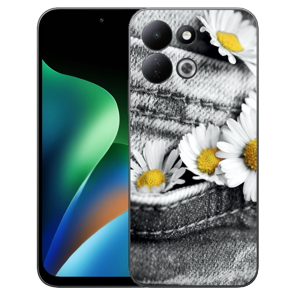 Gélový kryt mmCase na Xiaomi Redmi 17 4G/5G - margaréty
