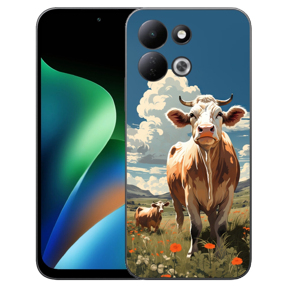 Gélový kryt mmCase na Xiaomi Redmi 17 4G/5G - kravy na lúke