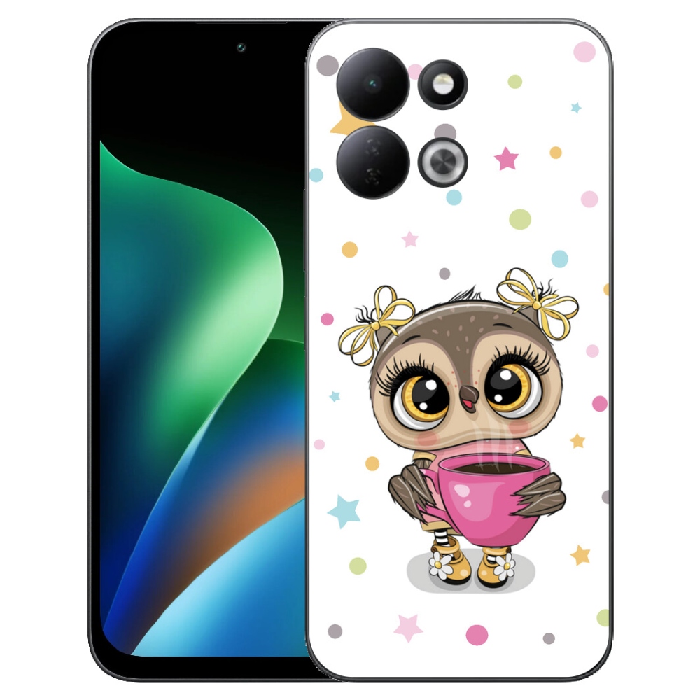 Gélový kryt mmCase na Xiaomi Redmi 17 4G/5G - kreslená sovička