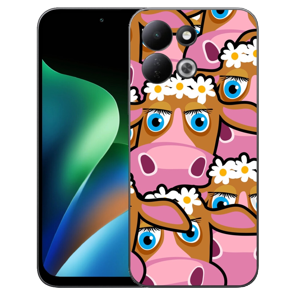 Gélový kryt mmCase na Xiaomi Redmi 17 4G/5G - kreslené kravičky