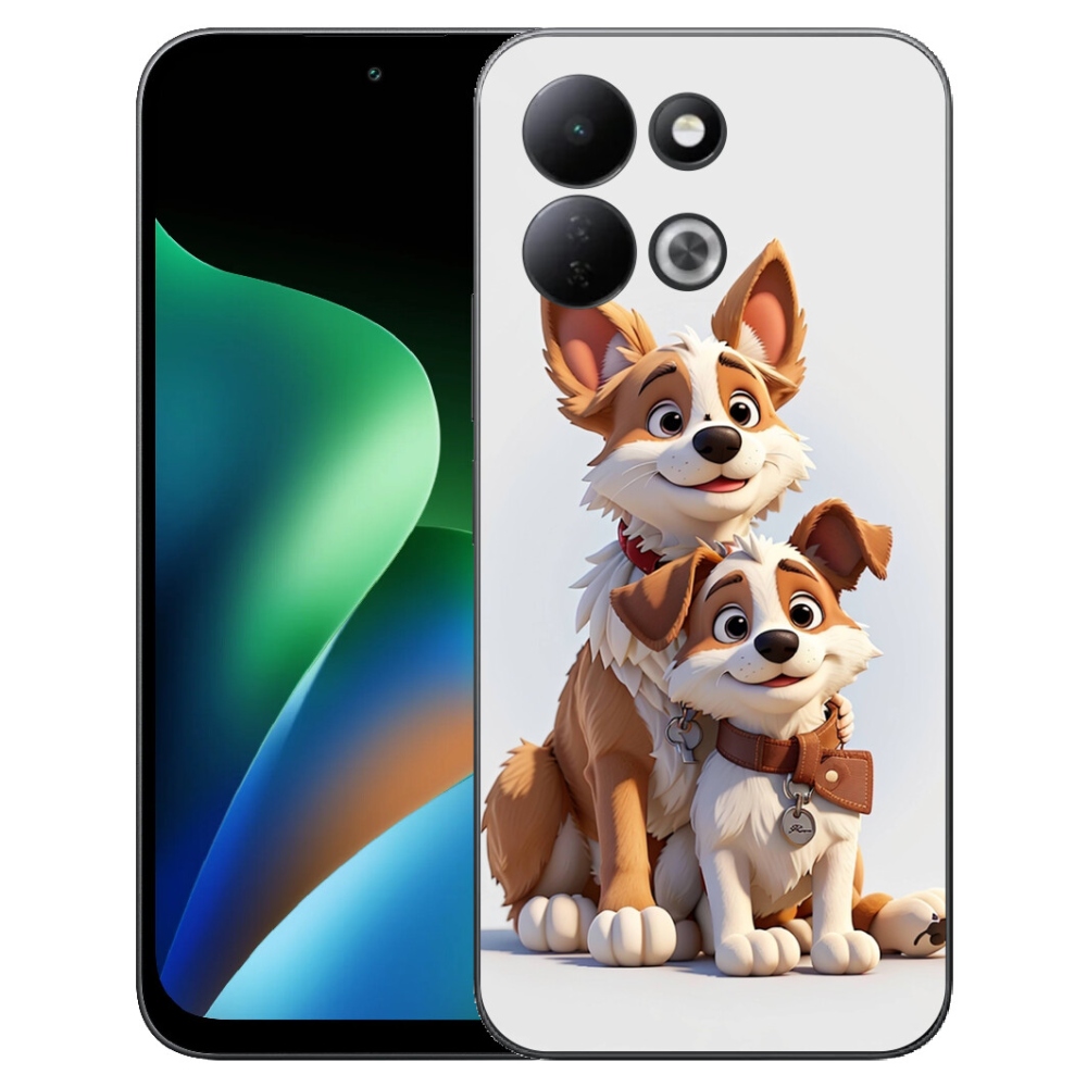 Gélový kryt mmCase na Xiaomi Redmi 17 4G/5G - kreslenie psy