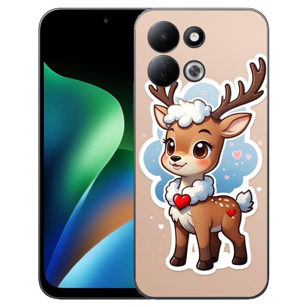 Gélový kryt mmCase na Xiaomi Redmi 17 4G/5G - kreslený sob