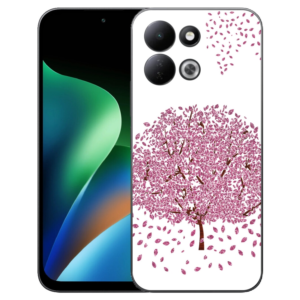 Gélový kryt mmCase na Xiaomi Redmi 17 4G/5G - kreslený strom s listami