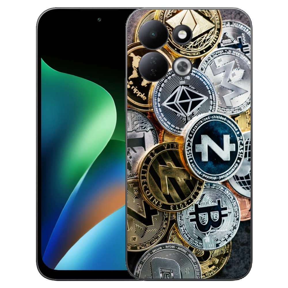 Gélový kryt mmCase na Xiaomi Redmi 17 4G/5G - kryptomeny