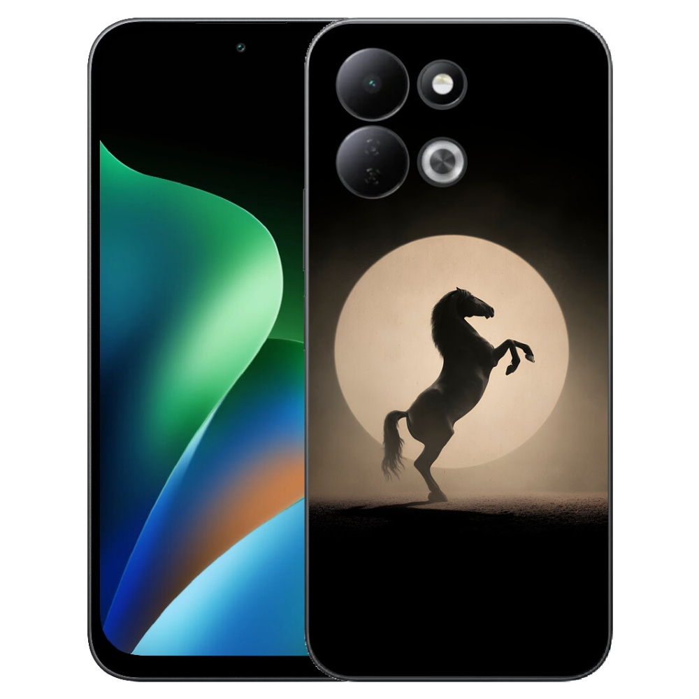 Gélový kryt mmCase na Xiaomi Redmi 17 4G/5G - kôň v siluete