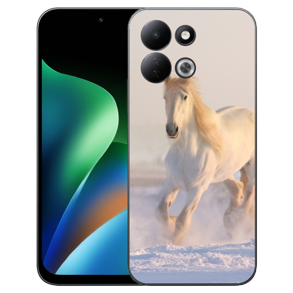 Gélový kryt mmCase na Xiaomi Redmi 17 4G/5G - kôň v snehu