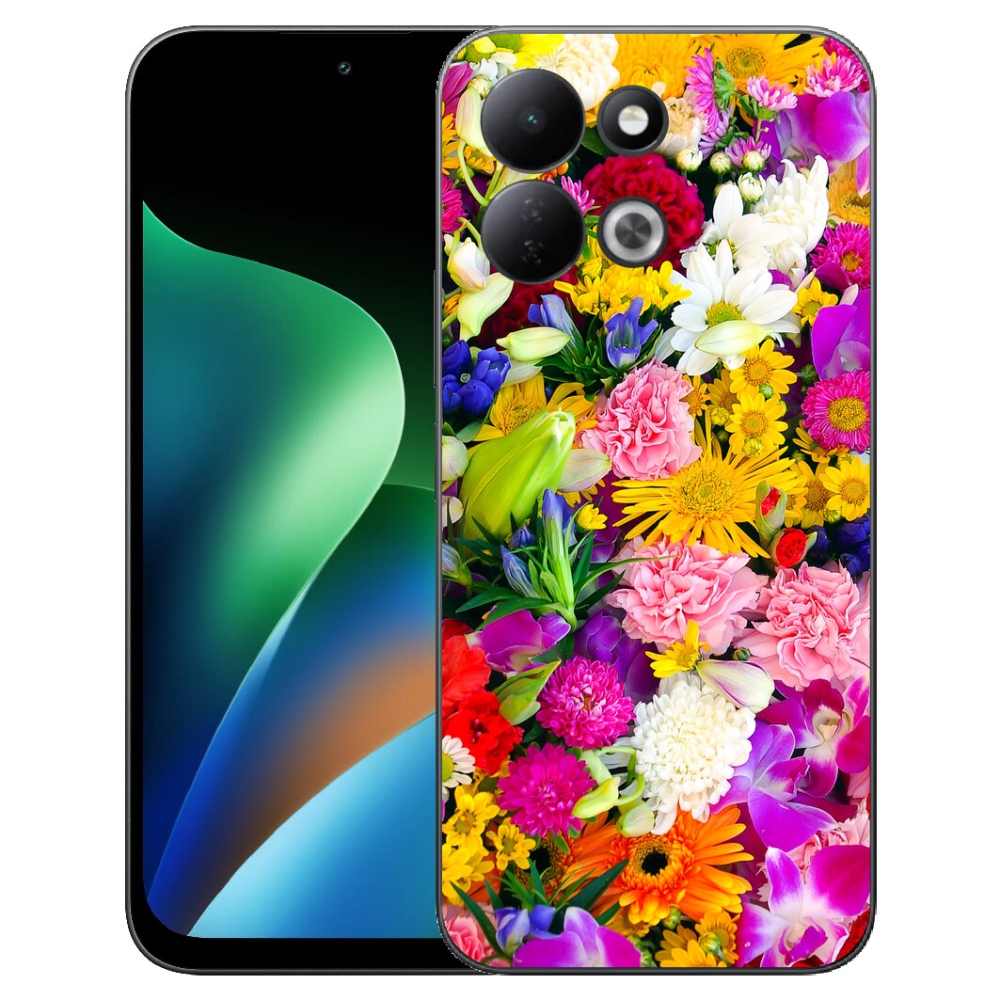 Gélový kryt mmCase na Xiaomi Redmi 17 4G/5G - kvety 12
