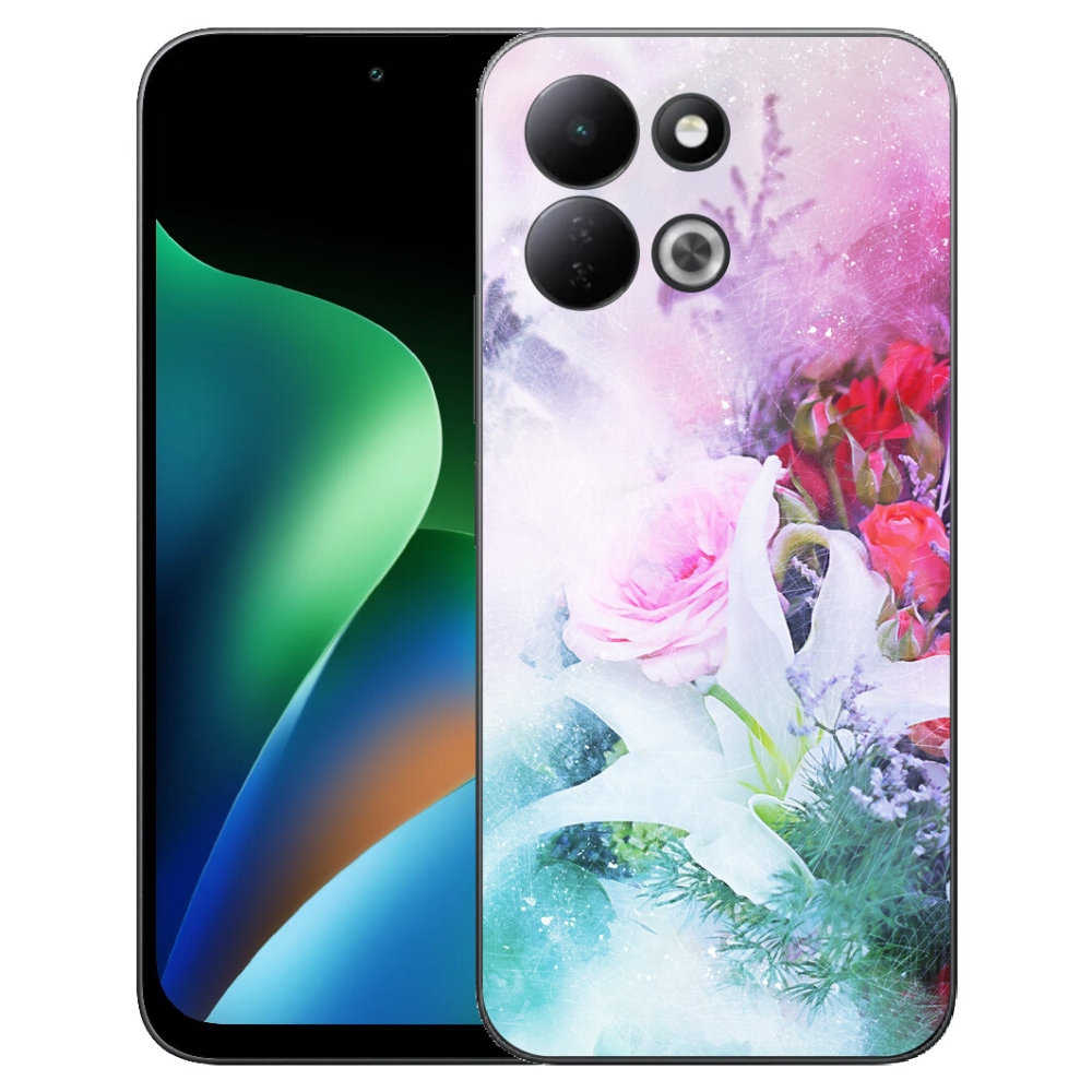 Gélový kryt mmCase na Xiaomi Redmi 17 4G/5G - kvety 4