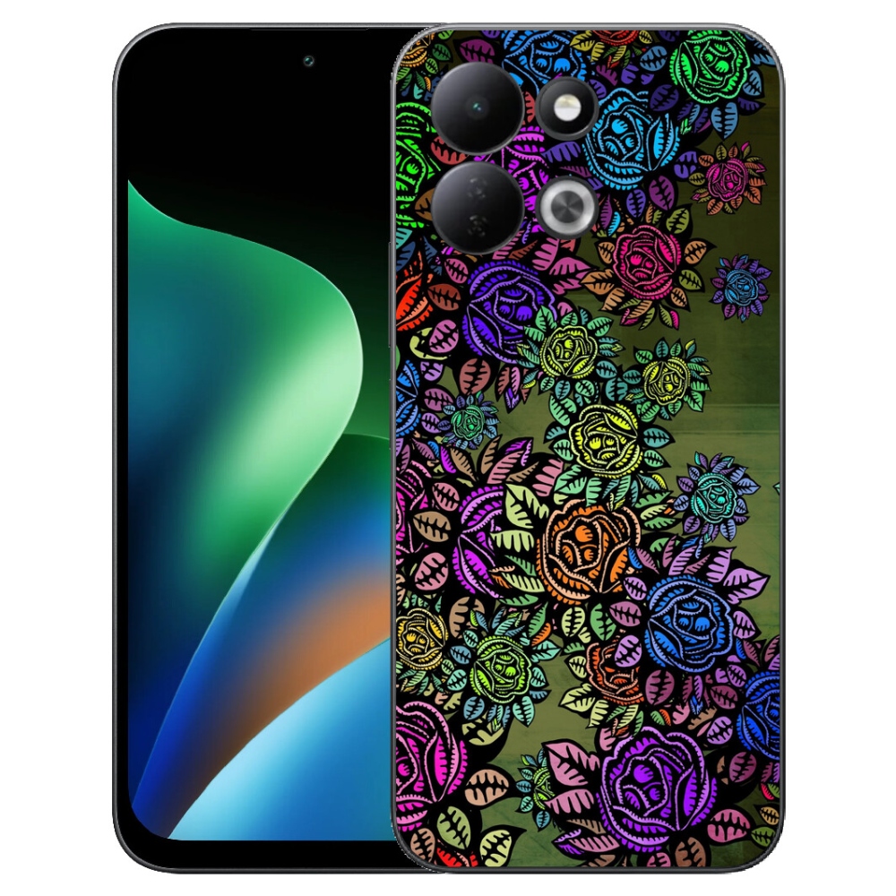 Gélový kryt mmCase na Xiaomi Redmi 17 4G/5G - kvety 6