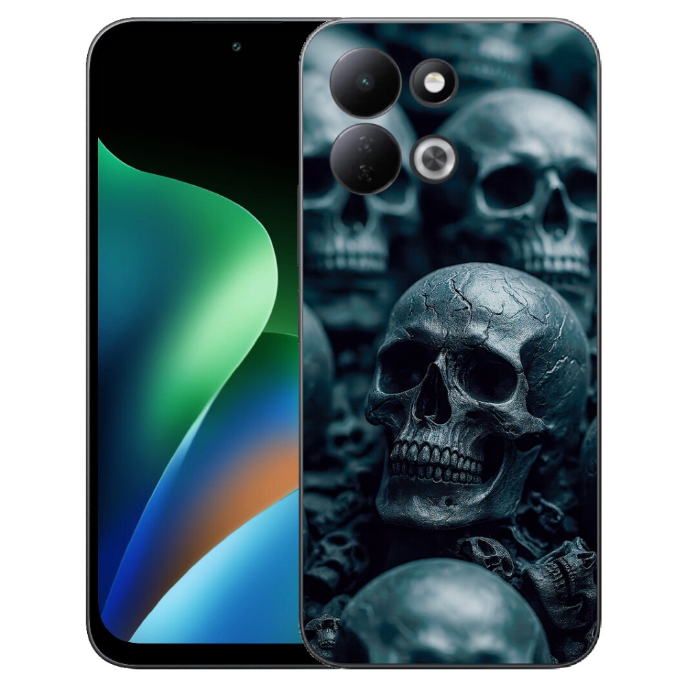 Gélový kryt mmCase na Xiaomi Redmi 17 4G/5G - lebka 2