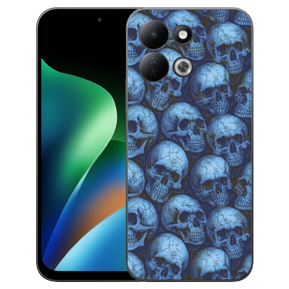 Gélový kryt mmCase na Xiaomi Redmi 17 4G/5G - lebky