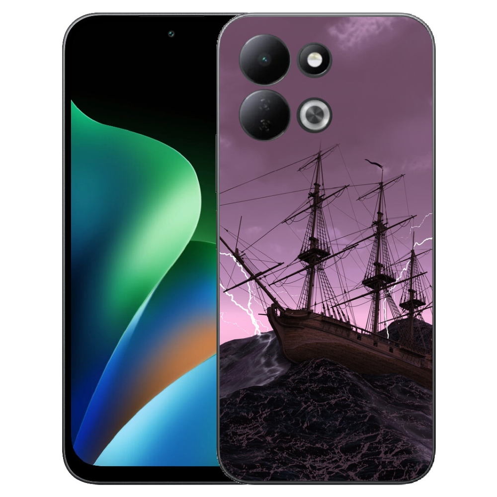 Gélový kryt mmCase na Xiaomi Redmi 17 4G/5G - loď v búrke