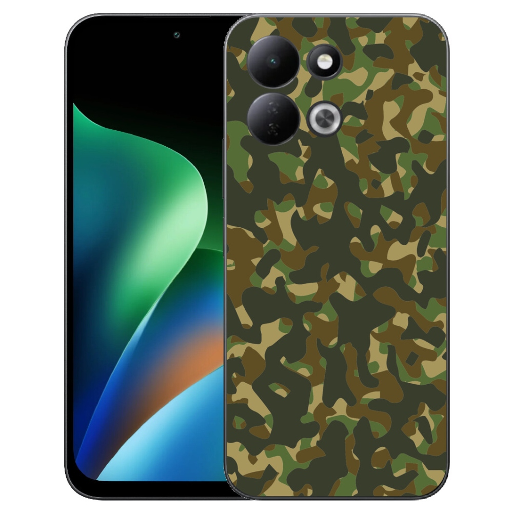 Gélový kryt mmCase na Xiaomi Redmi 17 4G/5G - maskáčový vzor 1