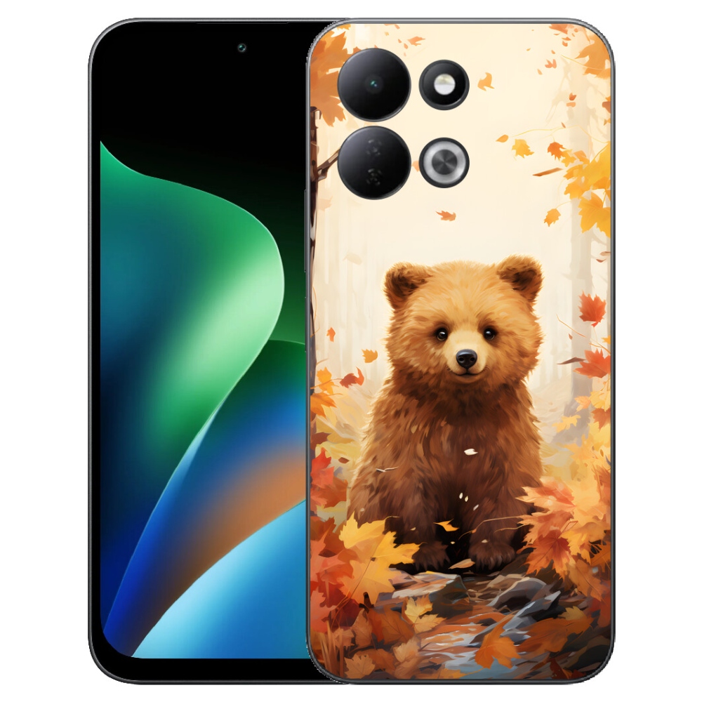 Gélový kryt mmCase na Xiaomi Redmi 17 4G/5G - medveď v lese