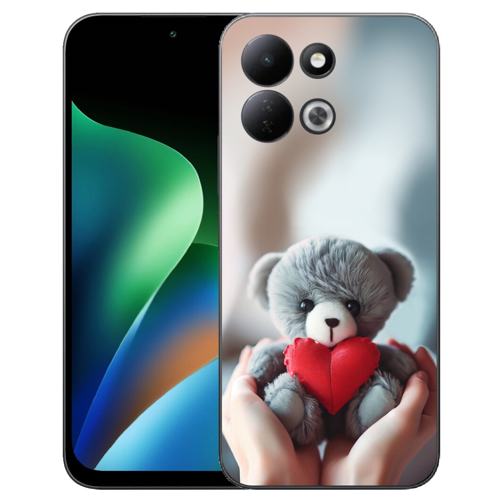 Gélový kryt mmCase na Xiaomi Redmi 17 4G/5G - medvedík pre zamilovaných
