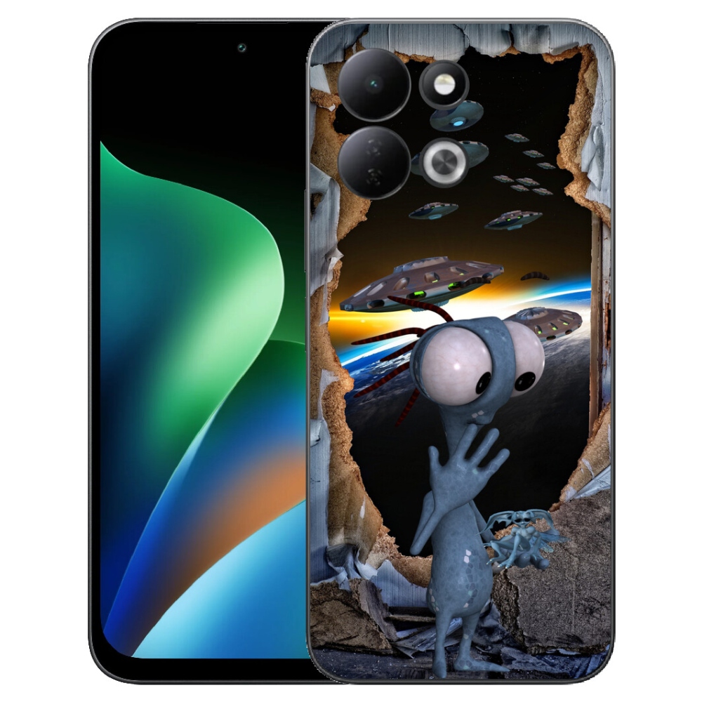 Gélový kryt mmCase na Xiaomi Redmi 17 4G/5G - mimozemšťan