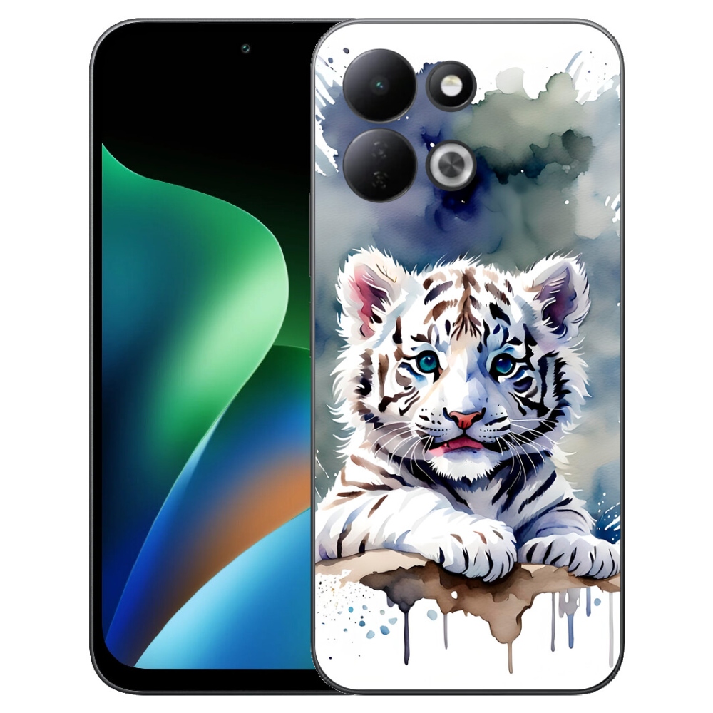 Gélový kryt mmCase na Xiaomi Redmi 17 4G/5G - mláďa bieleho tigra