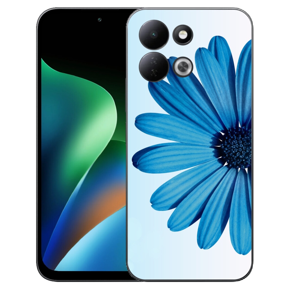 Gélový kryt mmCase na Xiaomi Redmi 17 4G/5G - modrá margaréta