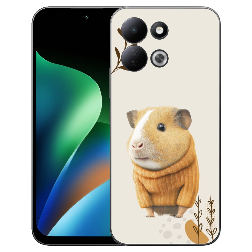 Gélový kryt mmCase na Xiaomi Redmi 17 4G/5G - morča vo svetri