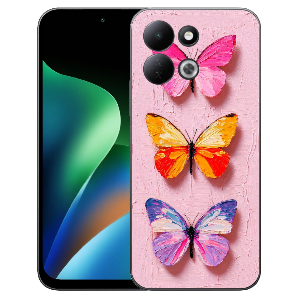Gélový kryt mmCase na Xiaomi Redmi 17 4G/5G - motýlia trojica