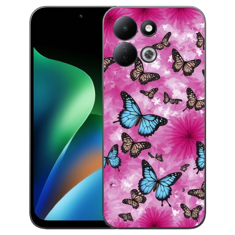 Gélový kryt mmCase na Xiaomi Redmi 17 4G/5G - motýlia záhrada