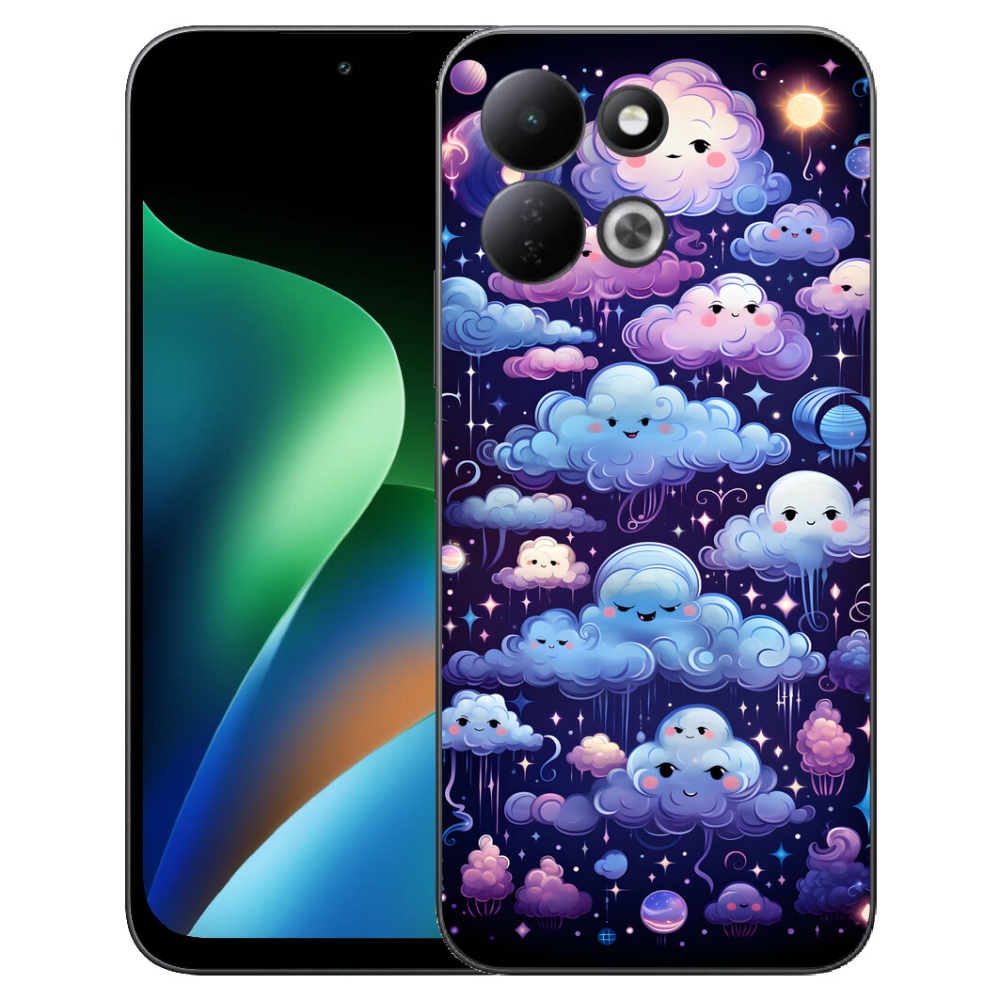 Gélový kryt mmCase na Xiaomi Redmi 17 4G/5G - mráčiky