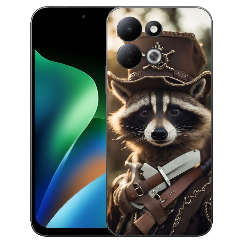 Gélový kryt mmCase na Xiaomi Redmi 17 4G/5G - mýval v uniforme