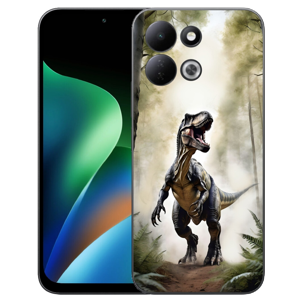 Gélový kryt mmCase na Xiaomi Redmi 17 4G/5G - naštvaný T-Rex