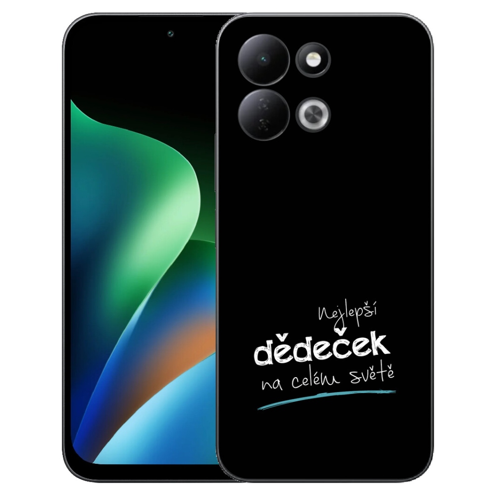 Gélový kryt mmCase na Xiaomi Redmi 17 4G/5G - najlepší starý otec 3 čierne pozadie