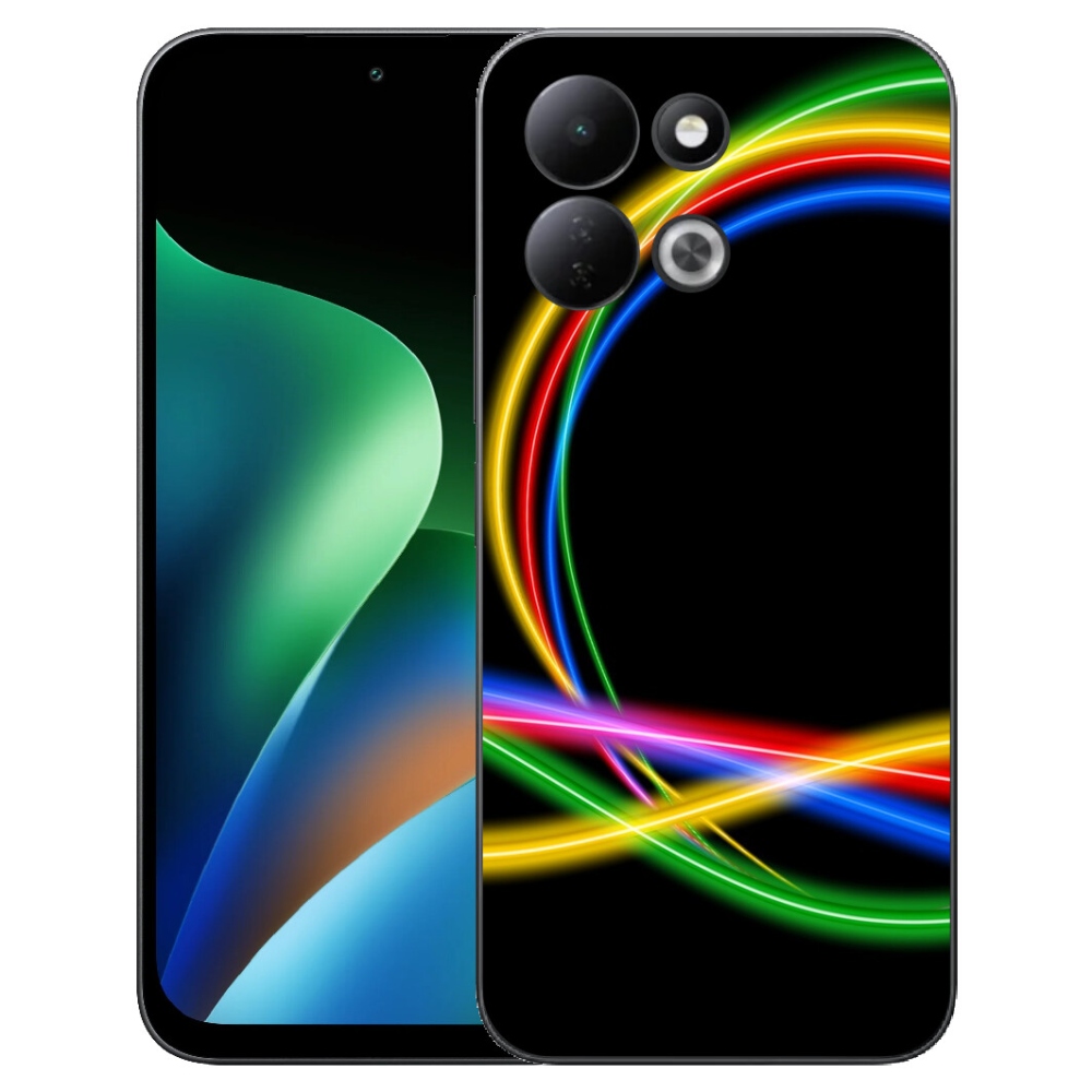Gélový kryt mmCase na Xiaomi Redmi 17 4G/5G - neónové kruhy