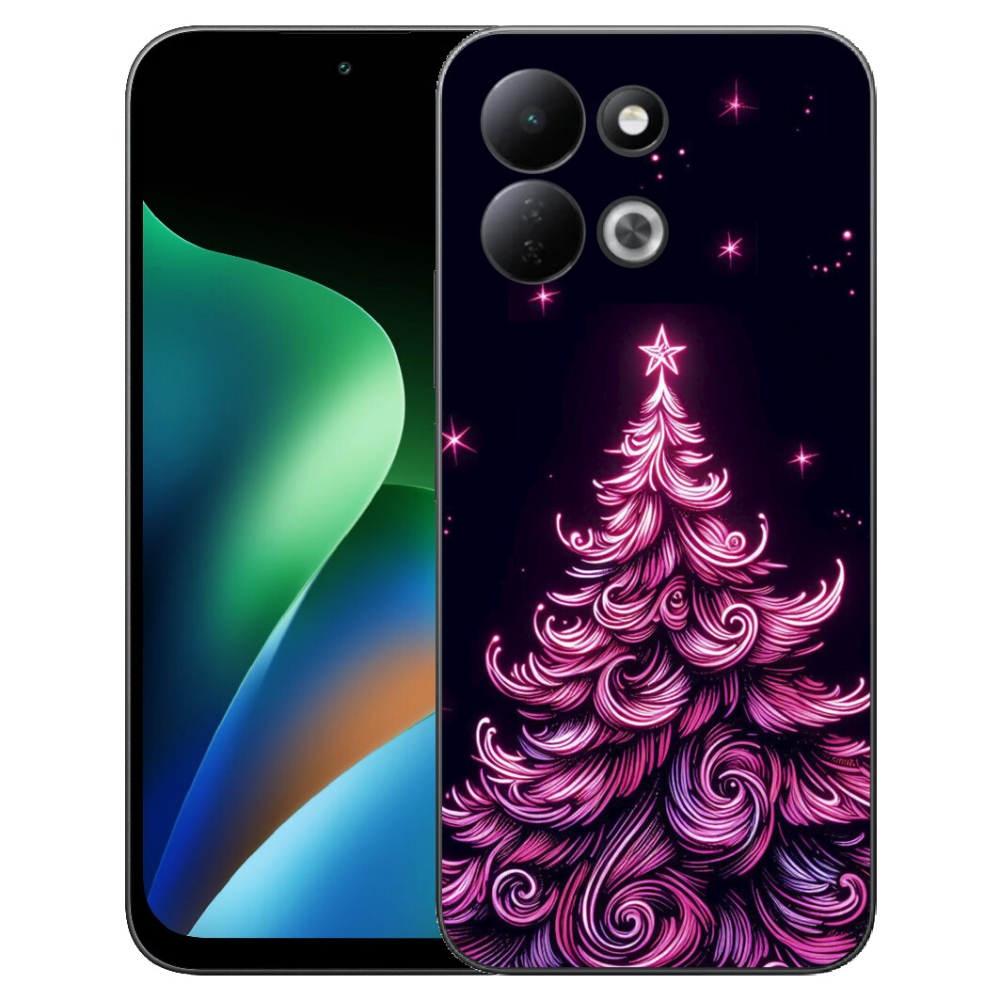Gélový kryt mmCase na Xiaomi Redmi 17 4G/5G - neónový vianočný stromček 2