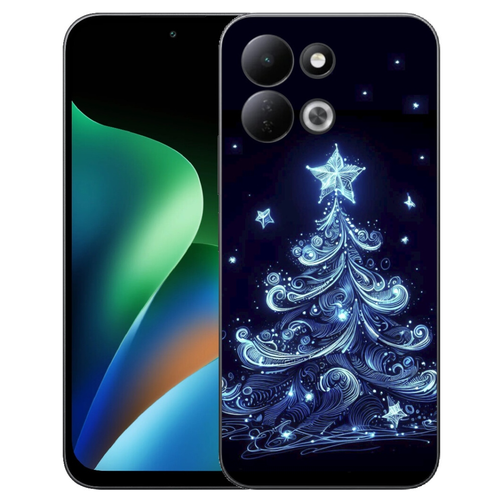 Gélový kryt mmCase na Xiaomi Redmi 17 4G/5G - neónový vianočný stromček 4