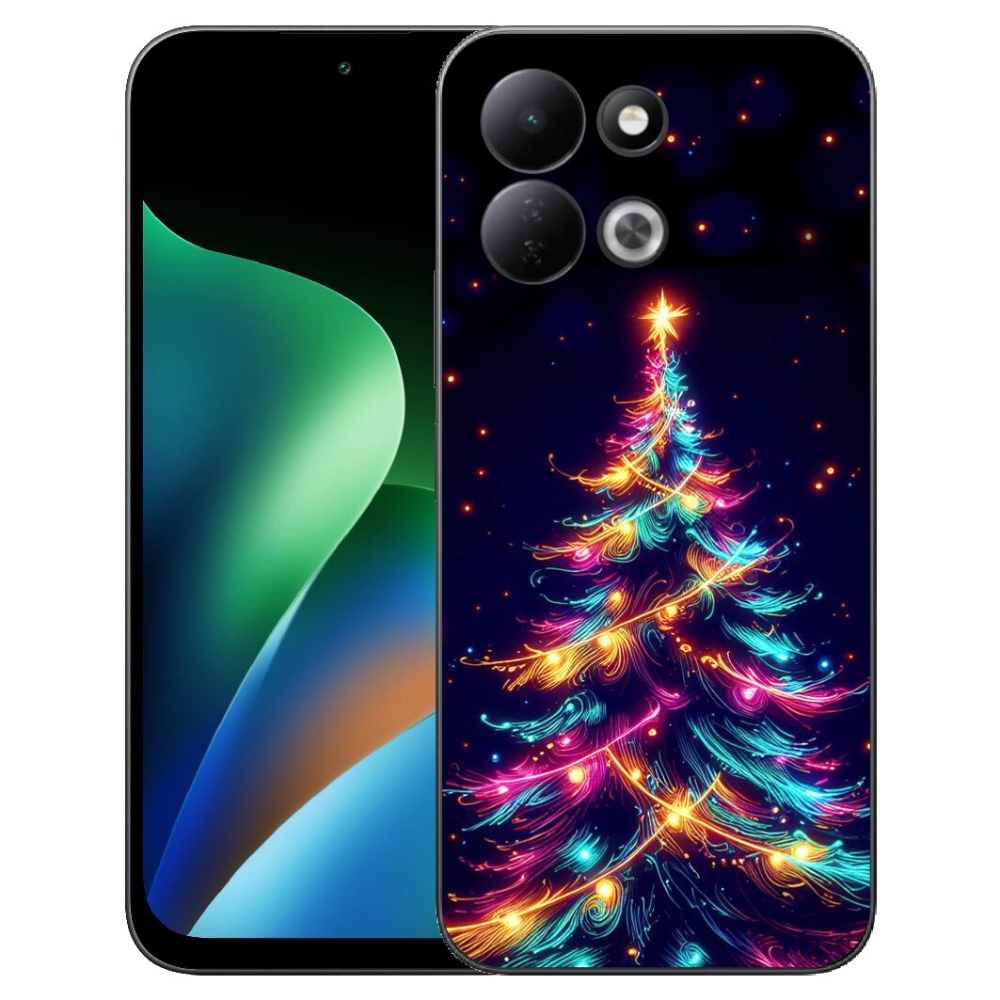 Gélový kryt mmCase na Xiaomi Redmi 17 4G/5G - neónový vianočný stromček