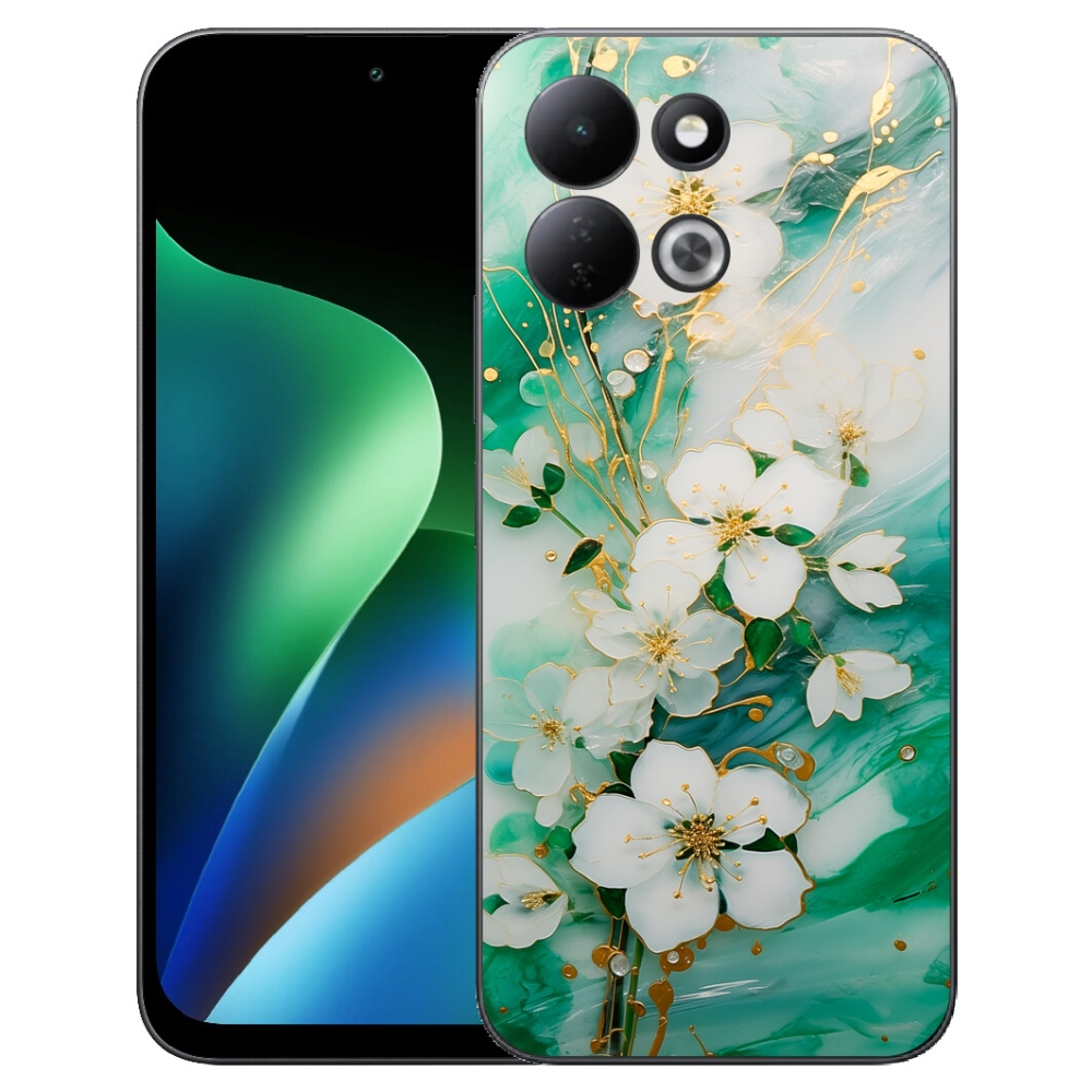 Gélový kryt mmCase na Xiaomi Redmi 17 4G/5G - nežné kvety