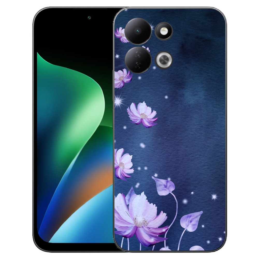 Gélový kryt mmCase na Xiaomi Redmi 17 4G/5G - padajúce kvety