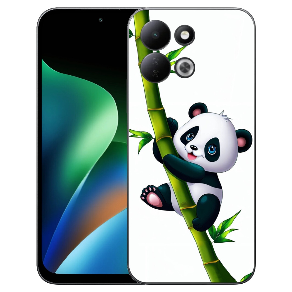 Gélový kryt mmCase na Xiaomi Redmi 17 4G/5G - panda na bambuse