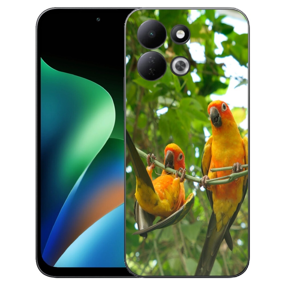 Gélový kryt mmCase na Xiaomi Redmi 17 4G/5G - papagáje aratingy