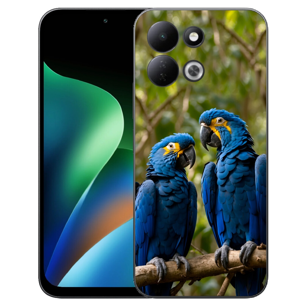 Gélový kryt mmCase na Xiaomi Redmi 17 4G/5G - papagájové duo