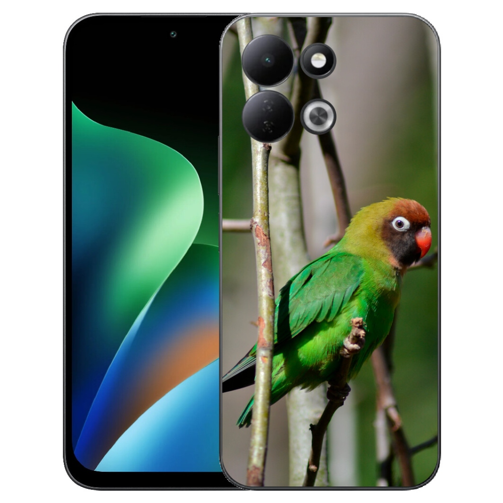 Gélový kryt mmCase na Xiaomi Redmi 17 4G/5G - papagáj agapornis